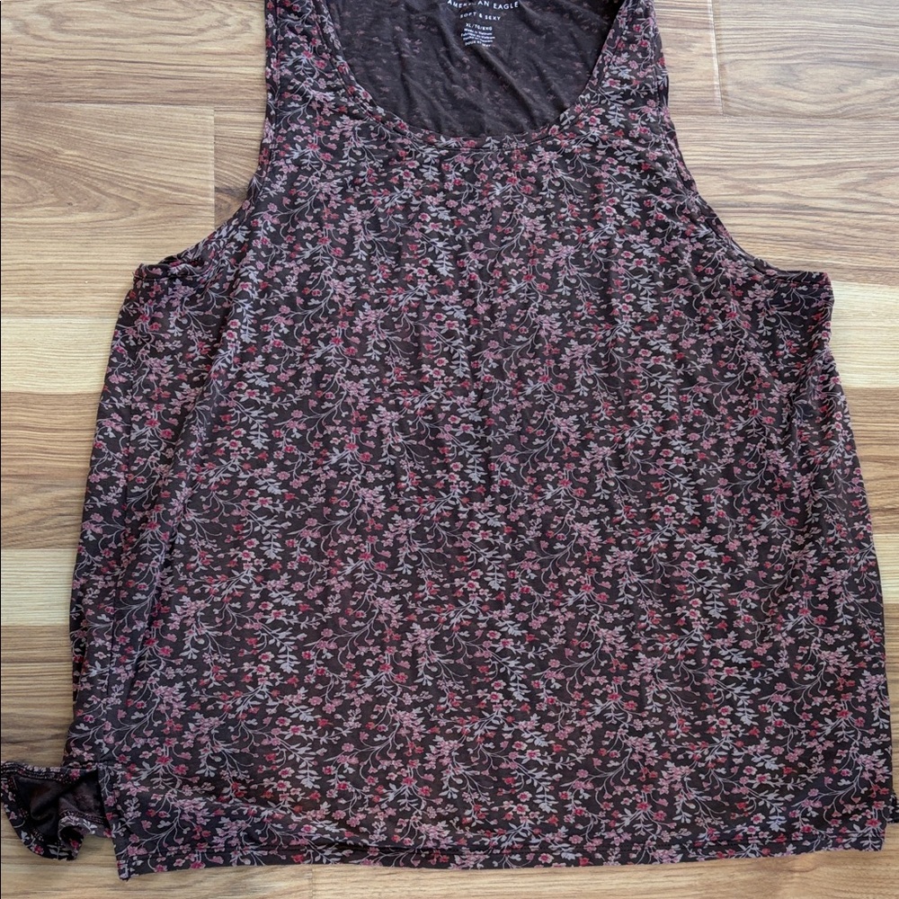 American Eagle Outfitters Floral Print Tank Top